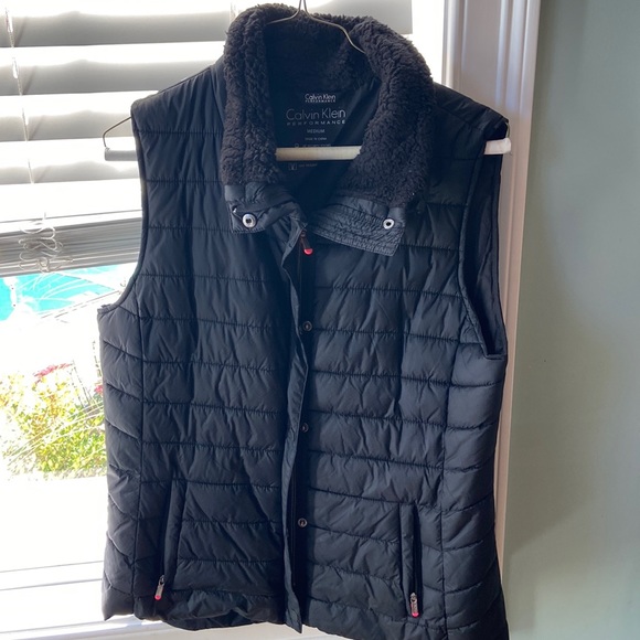 Calvin Klein Black Down Vest - Picture 1 of 4
